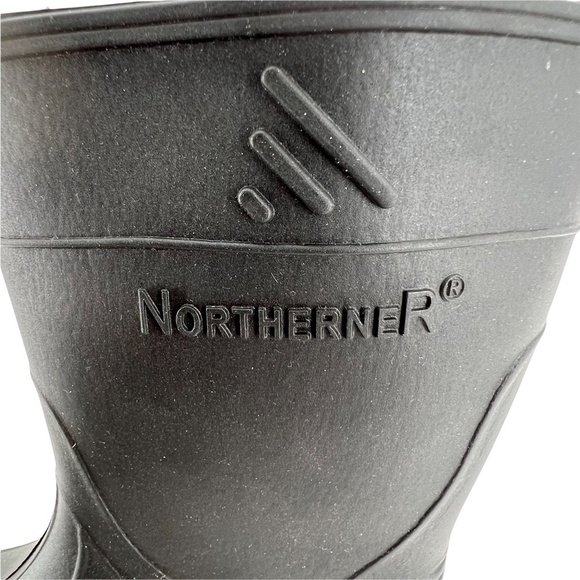 Notherner Black Rubber Waterproof Boots Size 9 Toddler - Picture 2 of 8